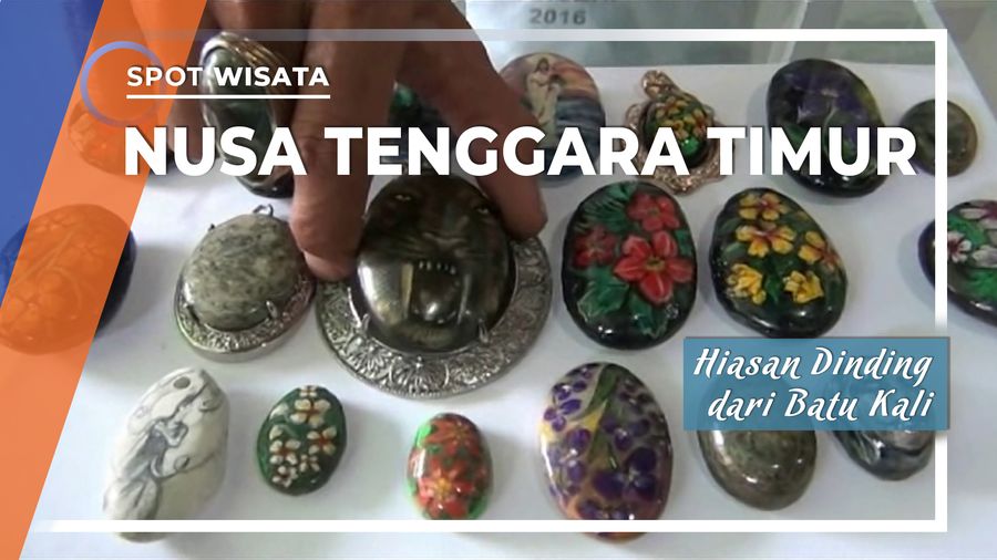 Batu Kali Disulap Menjadi Hiasan Dinding