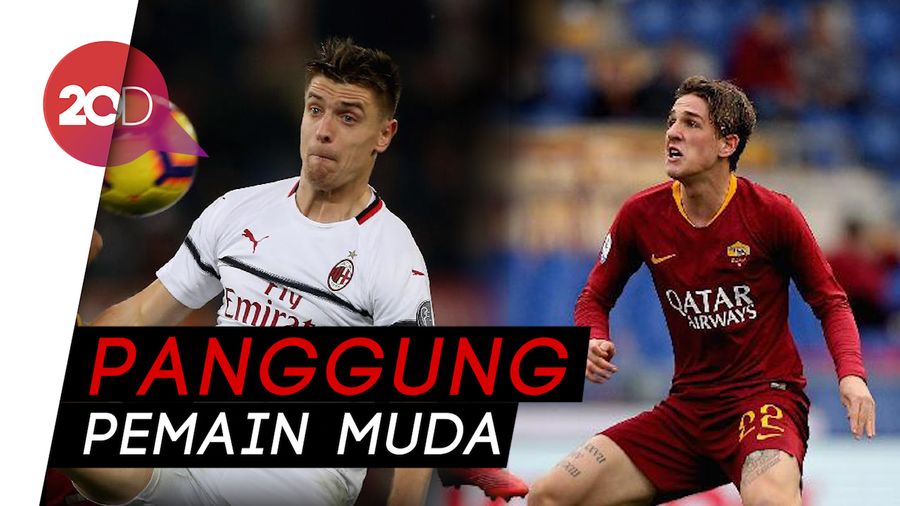 AS Roma 1-1 AC Milan, Zaniolo dan Piatek Cetak Rekor