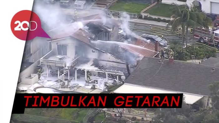 Saksi Pesawat Tabrak Rumah: Seperti Gempa Bumi  