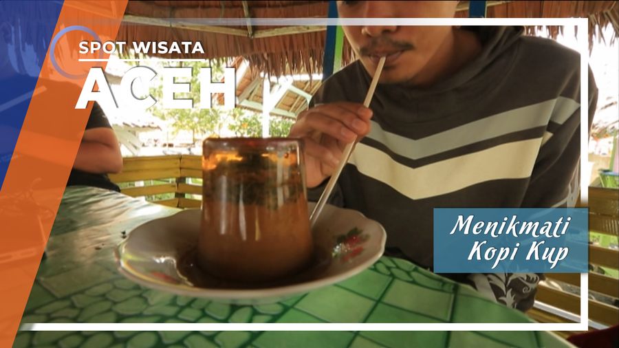 Menikmati Kopi Kup, Minum Kopi dengan Gelas Terbalik, Aceh