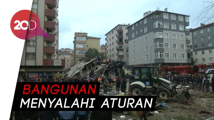 Apartemen di Istanbul Ambruk, Satu Orang Tewas 
