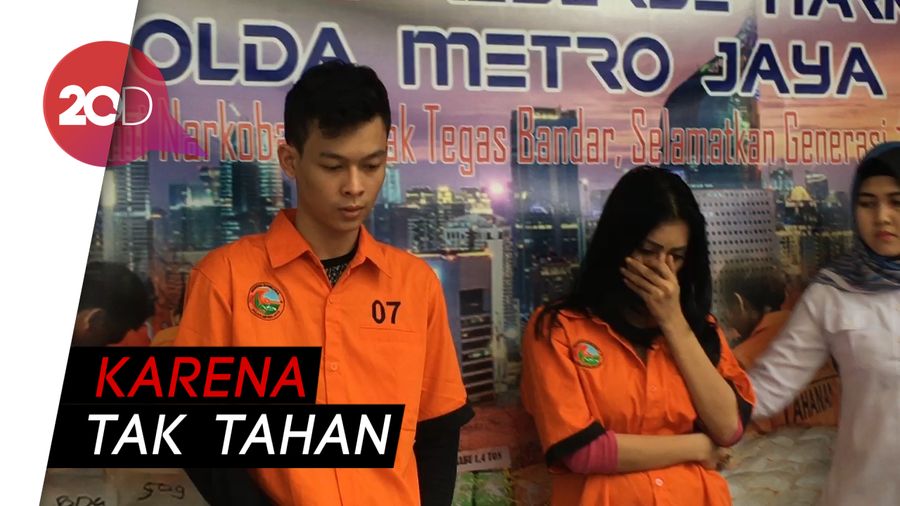 Reva Alexa Nangis dan Teman Prianya Pingsan saat Rilis Narkoba 