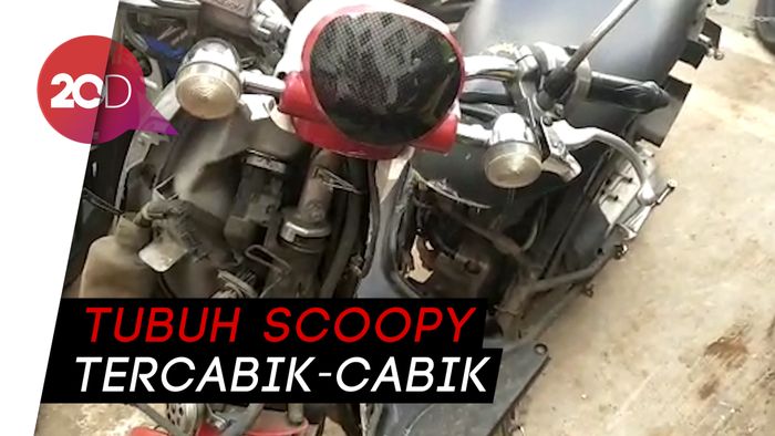 Scoopy Korban Amukan Adi Teronggok di Polres Tangsel