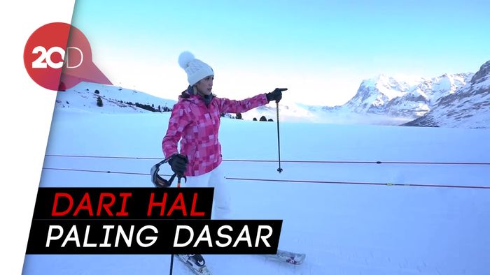 Tips Belajar Ski Bareng Jessica Iskandar di Swiss