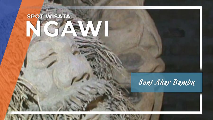 Aneka Karya Seni dari Akar Bambu di Ngawi