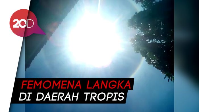 Geger! Penampakan Matahari Halo di Langit Cilacap