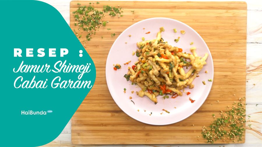 Resep Jamur Shimeji Cabai Garam 
