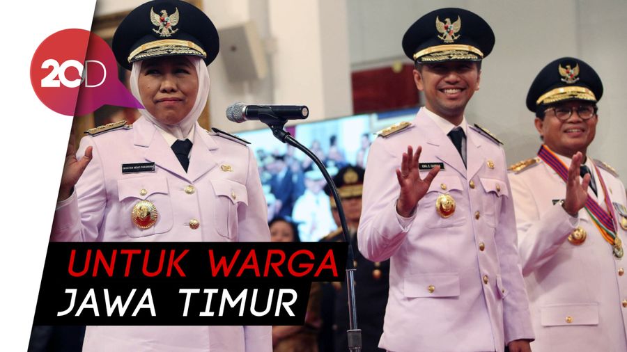 Pesan Jokowi ke Khofifah-Emil: Tancap Gas Kerja!