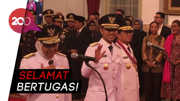 Sah! Jokowi Lantik Khofifah-Emil jadi Gubernur dan Wagub Jatim