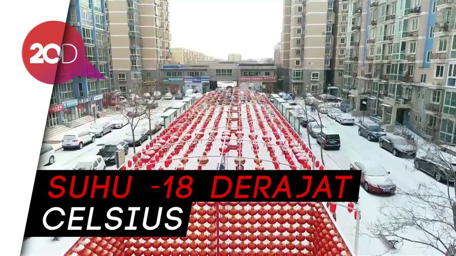  Hujan Salju Lumpuhkan Sebagian Wilayah China Utara