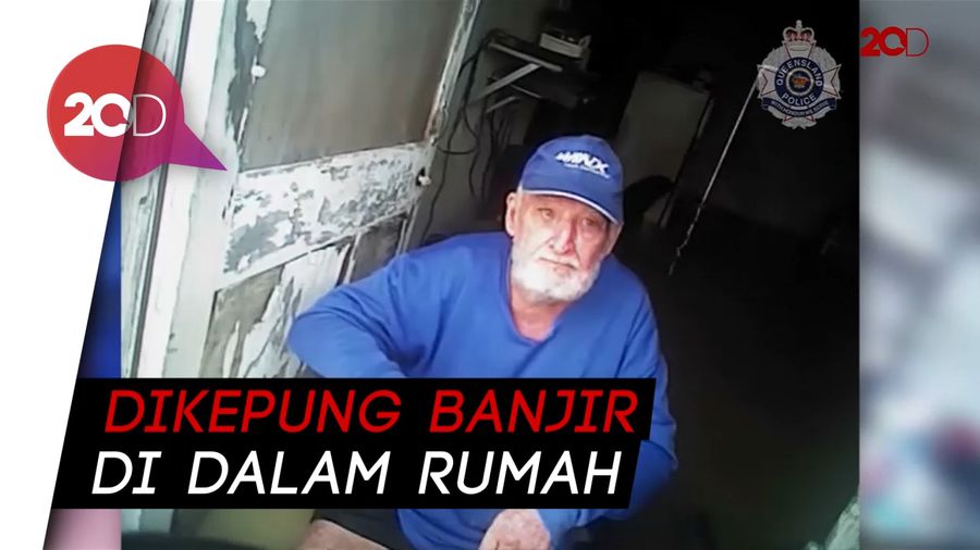Saat Kakek Berkursi Roda Tak Berkutik Dikepung Banjir