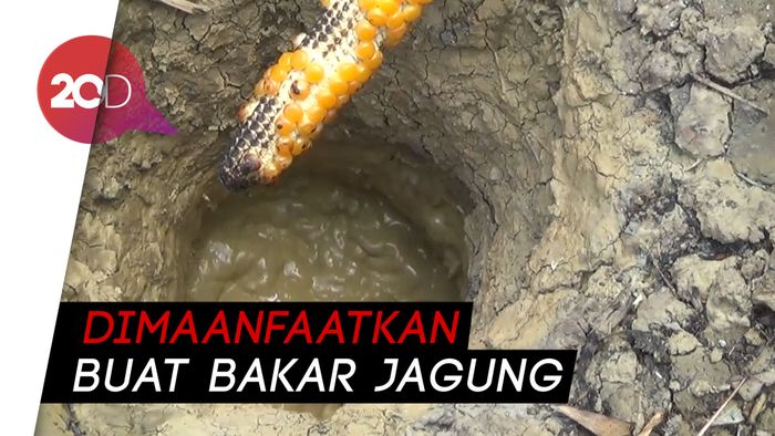Warga Sumenep Dikejutkan Semburan Lumpur dan Gas
