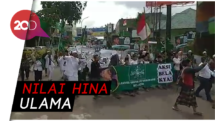 Santri Karawang Demo Tuntut Fadli Zon Minta Maaf soal Puisi
