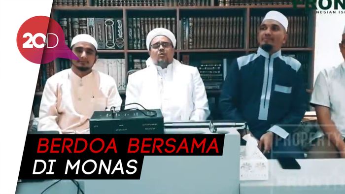 Seruan Rizieq Shihab untuk Putihkan Monas di Malam Munajat 212