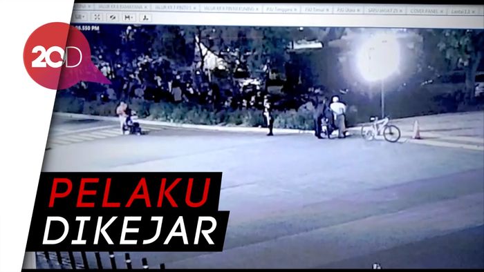 CCTV Detik-detik Ledakan Petasan, Pelaku Diburu  