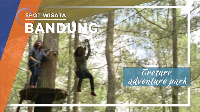 Tantang Adrenalin di Bandung Treetop Adventure Park