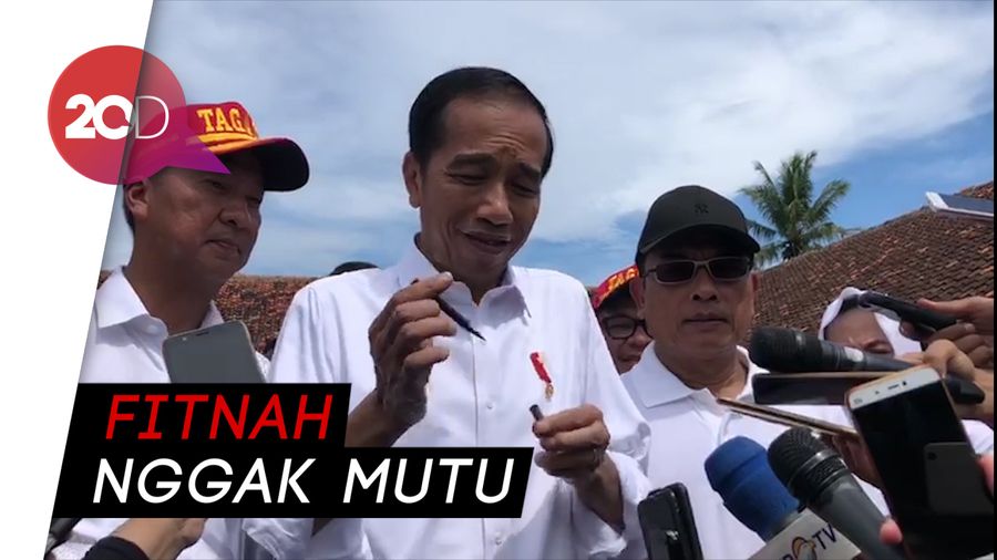 Bantah Pakai Earpiece, Jokowi Tunjukkan Pulpen yang Dipakainya