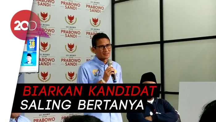 Biar Rakyat Paham, Sandi Mau Tak Ada Pertanyaan Panelis saat Debat
