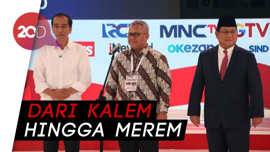 Kumpulan Ekspresi Jokowi-Prabowo di Debat Pilpres yang Bikin Greget