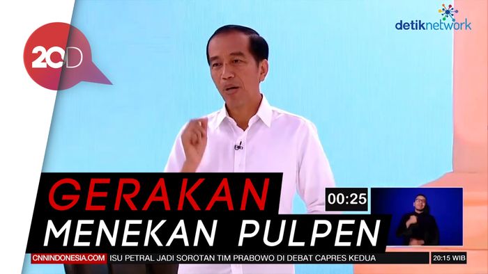 Ini Momen Jokowi Disebut Pakai Earpiece Saat Debat