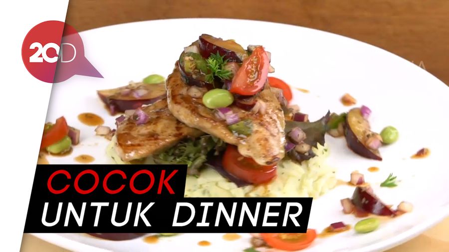 Resep Membuat Steak Ayam dengan Salsa Buah Plum