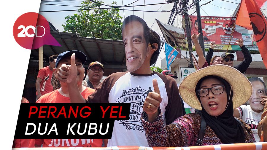 Ke Surabaya, Prabowo Disambut Teriakan Jokowi Wae