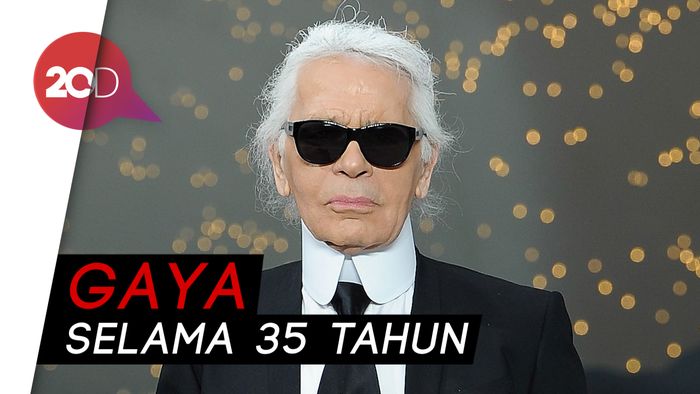 Ciri Khas Karl Lagerfeld: Kacamata Hitam dan Rambut Putih