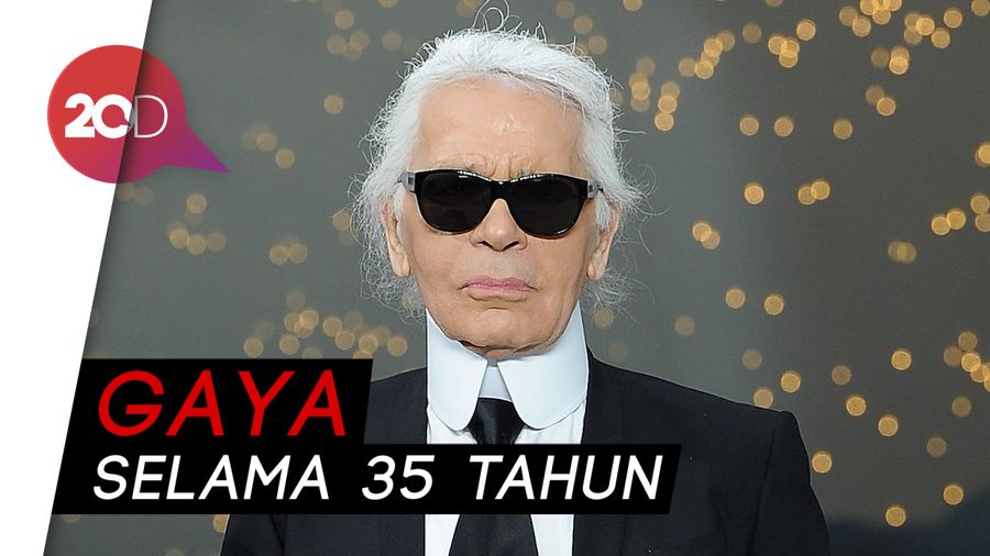 Ciri Khas Karl Lagerfeld: Kacamata Hitam dan Rambut Putih