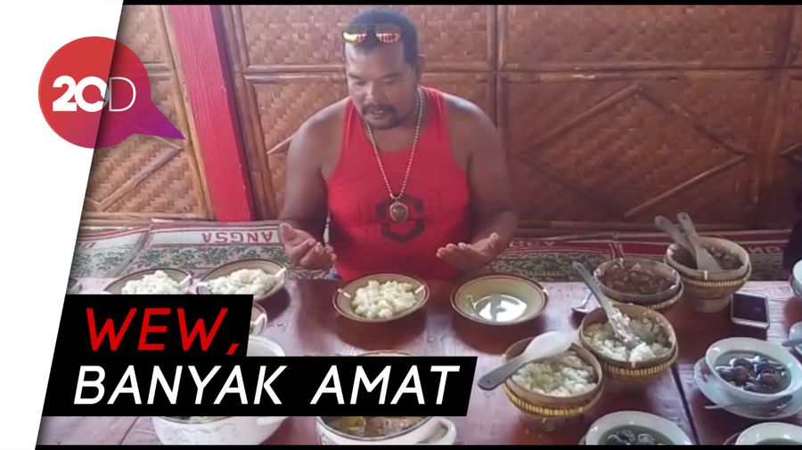Melahap 5 Porsi Nasi dan Lauk Ala Raja Badok