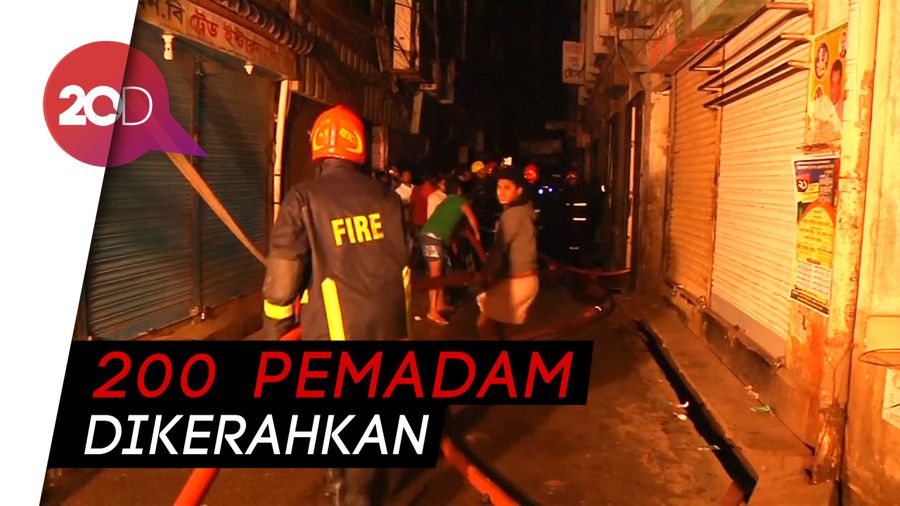 Kota Tua di Bangladesh Terbakar, 70 Orang Tewas