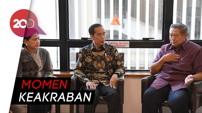 Jenguk Ani Yudhoyono, Jokowi Juga Berbincang dengan SBY 