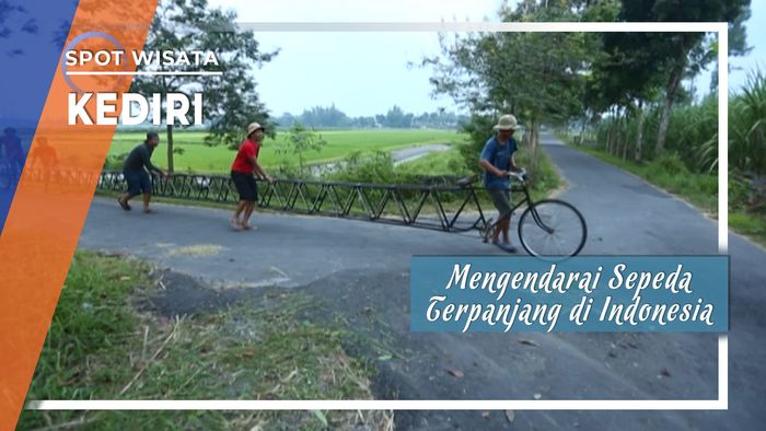 Mengendarai Sepeda Terpanjang Di Indonesia, Kediri, Jawa Timur