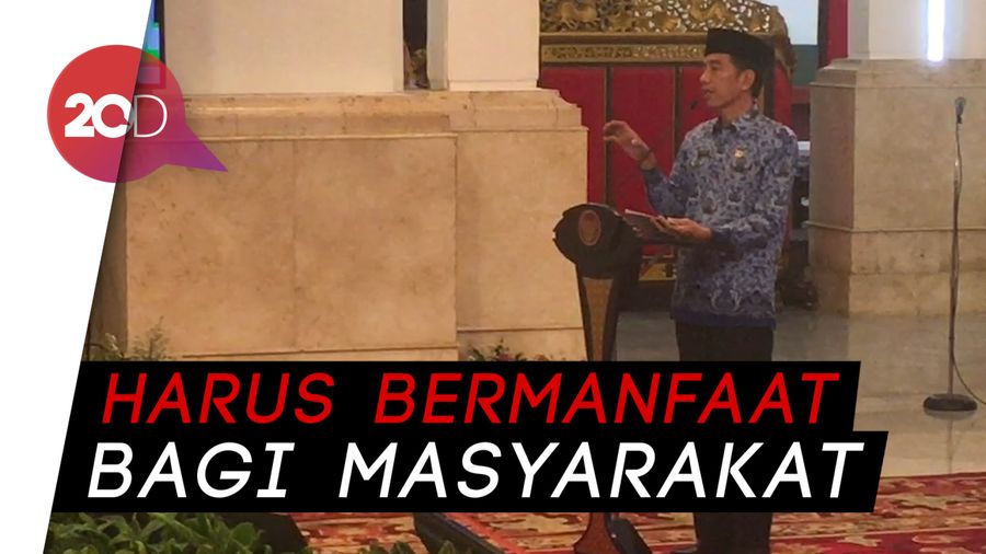 Jokowi Minta Korpri Awasi Dana Desa Sampai Jadi Barang