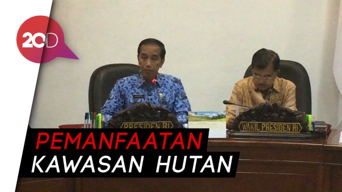 Rapat Bareng Menteri, Jokowi Beberes Soal Konsesi Lahan