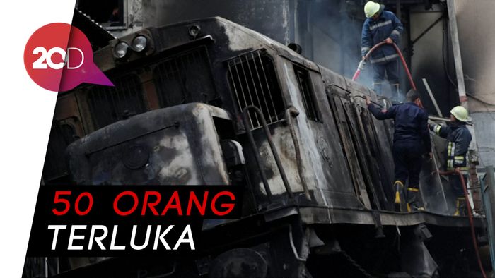 Stasiun Terbakar Gegara Ditabrak Kereta, 25 Orang Tewas
