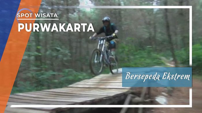 Bersepeda Ekstrem Dengan Halang Rintang, Purwakarta, Jawa Barat