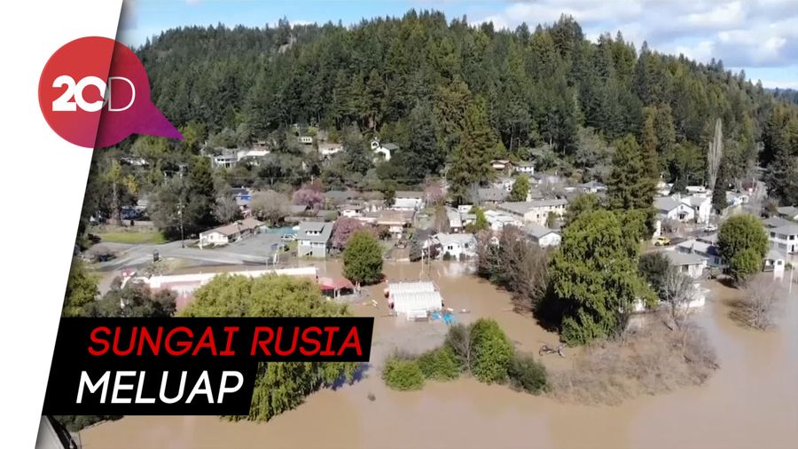 Dua Kota Terisolasi Akibat Banjir di California