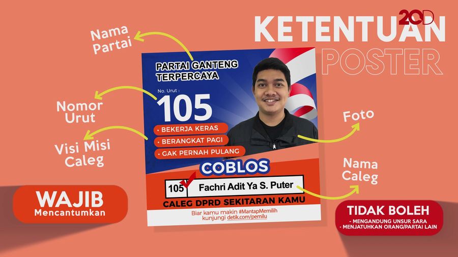 Kreasikan Poster Nyaleg untuk Hadiah Seru dari Detikcom