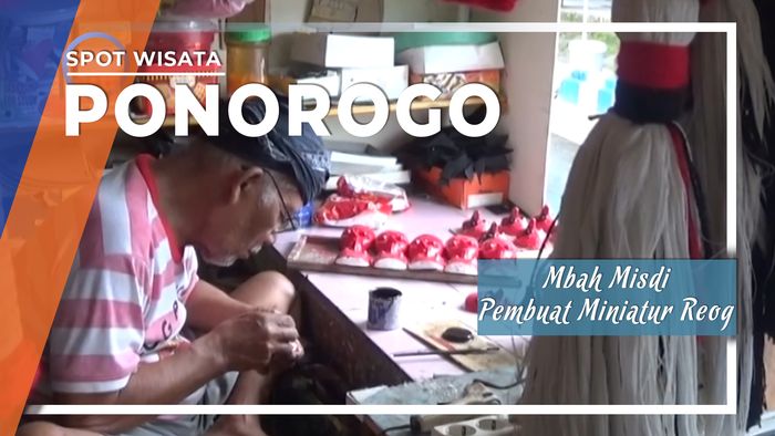 Mbah Misdi, Sang Pembuat Miniatur Reog dari Ponorogo