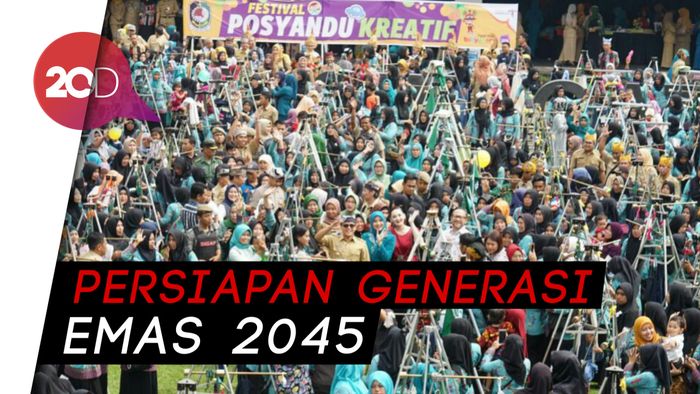 500 Balita Ditimbang Massal di Festival Posyandu Kreatif 