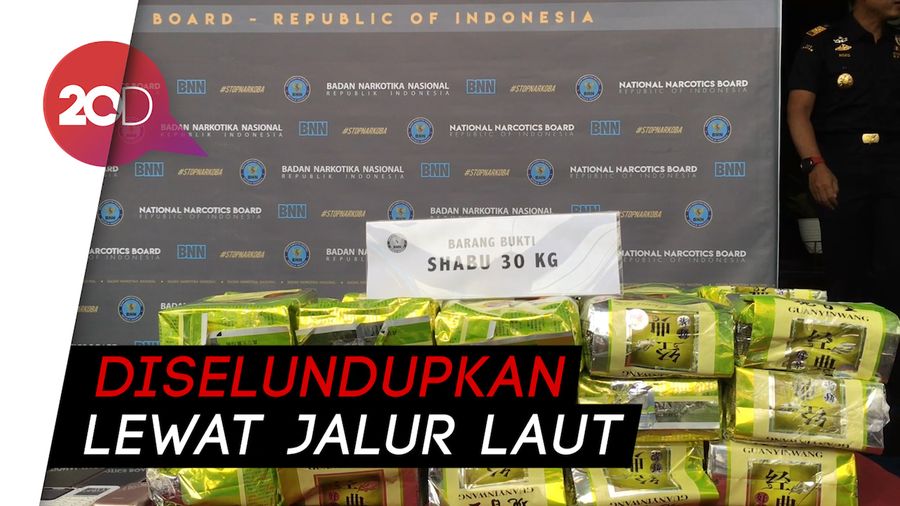 Penyelundupan 30 Kg Sabu dari Malaysia Digagalkan