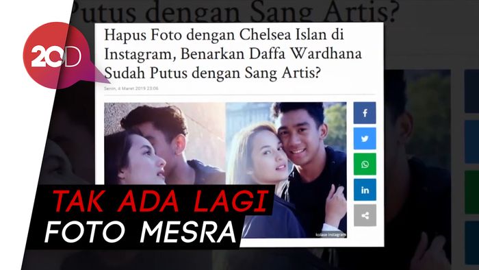 Benar Nggak Sih Chelsea Islan-Daffa Wardhana Putus?