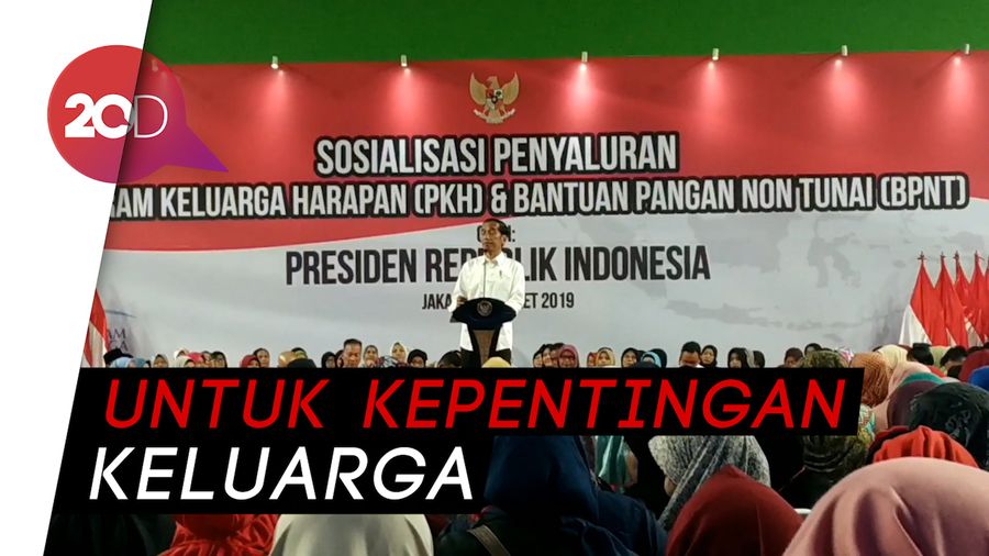Jokowi Minta Anggaran PKH Digunakan dengan Bijak
