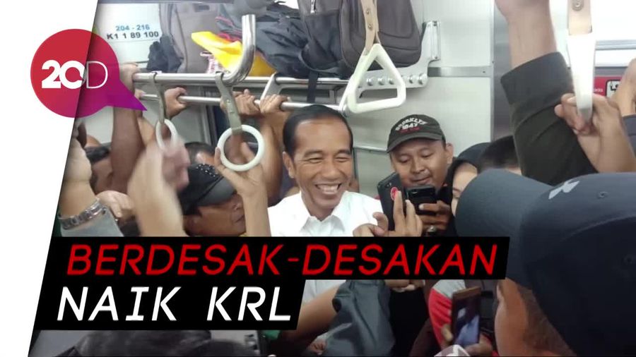 Melihat Lagi Keseruan Interaksi Jokowi dan Penumpang KRL