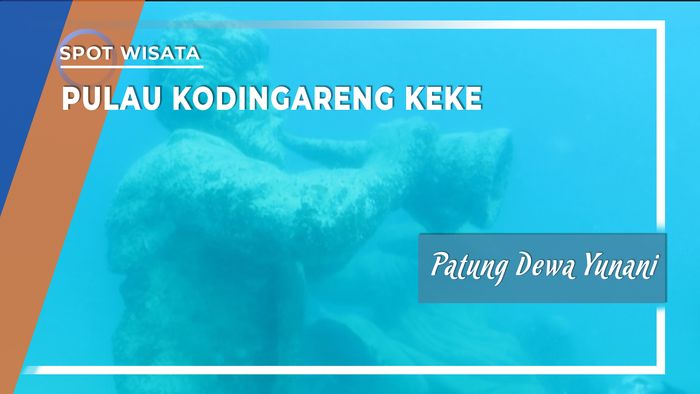 Patung Dewa Yunani, Pulau Kodingareng Keke, Sulawesi Selatan