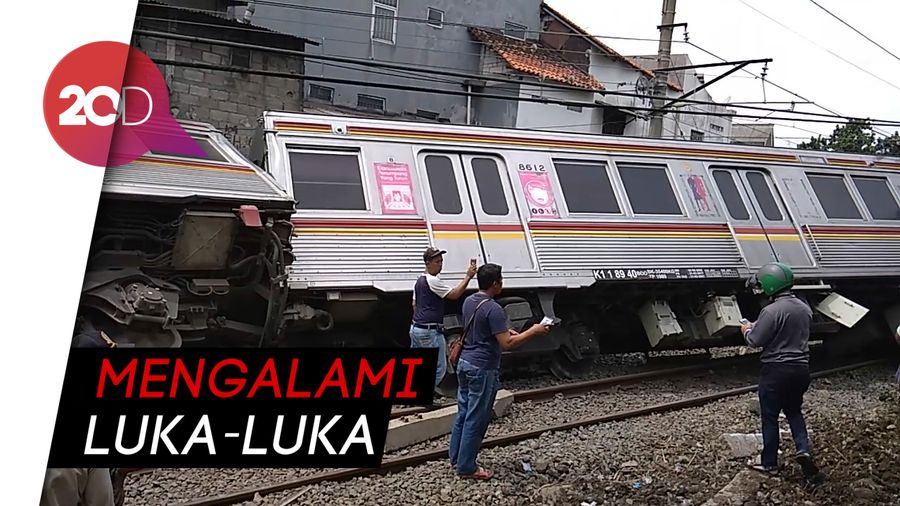 Korban KRL Terguling Jadi 17 Orang, Termasuk Masinis
