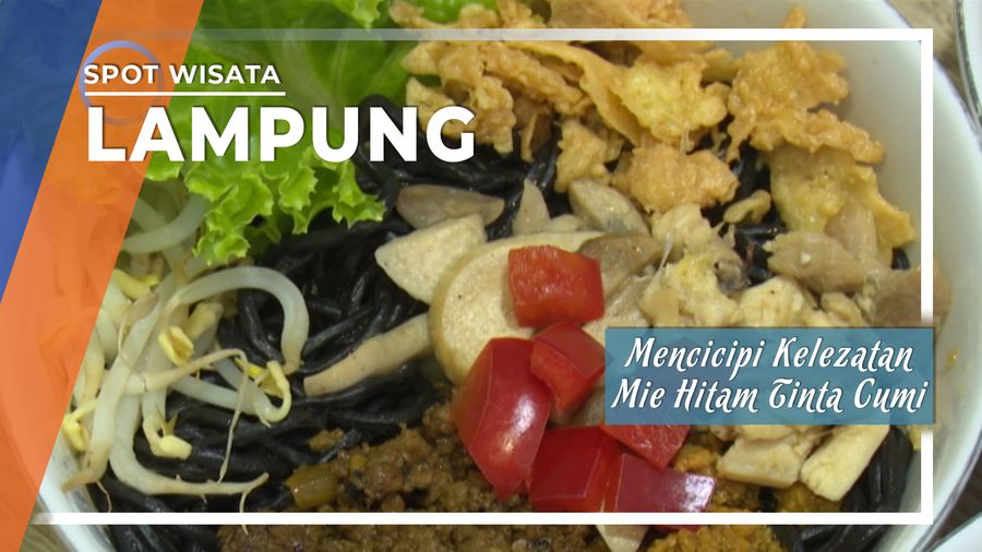 Kelezatan Mie Hitam Tinta Cumi Bandar Lampung