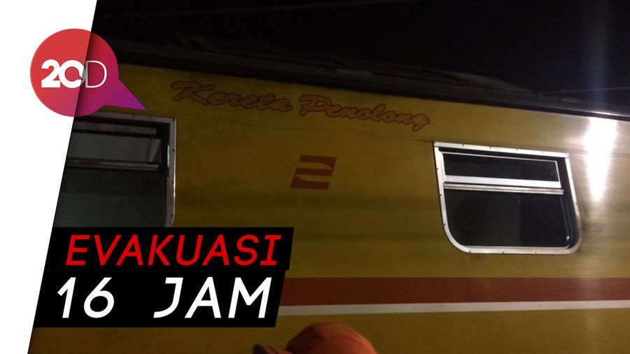 KRL Terguling di Bogor Berhasil Dievakuasi