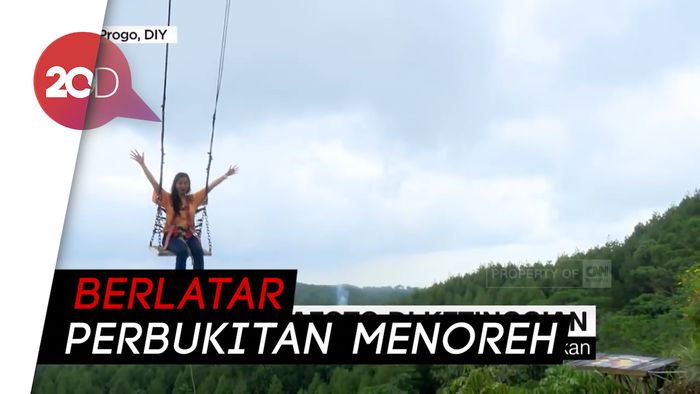 Pacu Adrenalin di Wisata Ayunan Langit Kulon Progo