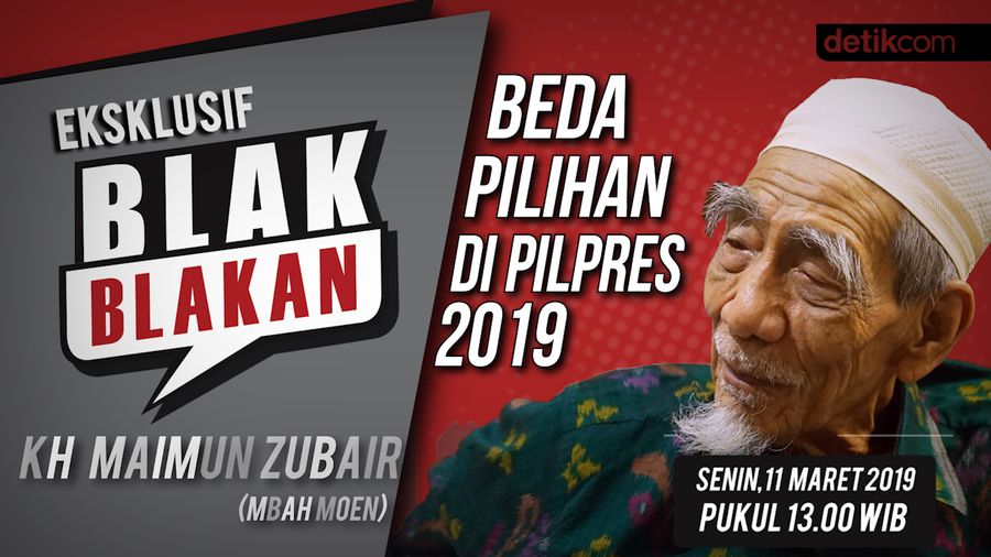 Tonton Blak-blakan Mbah Moen, Mengendalikan Perbedaan di Pemilu 2019